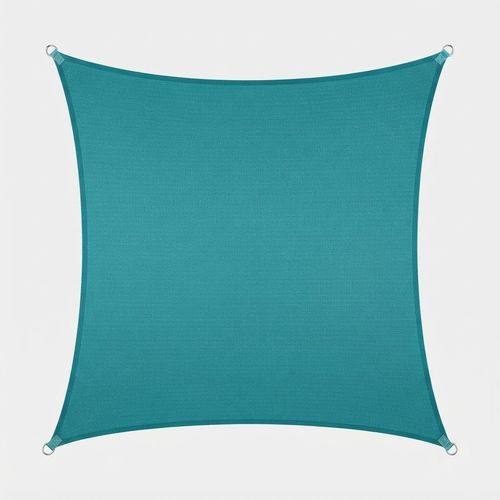Turquoise rectangle shade sail 8 by 8 feet