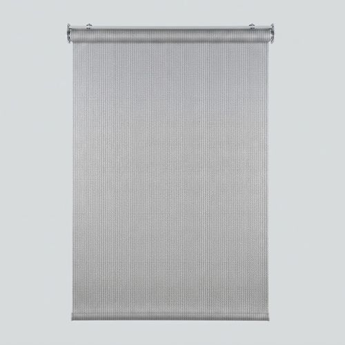 Light grey patio roll-up shade 4 by 6 feet