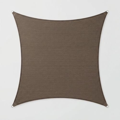Brown triangle shade sail 6 by 6 by 6 feet
