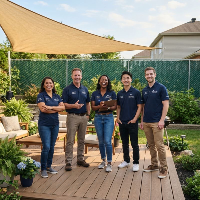 SunnyRoyal HDPE shade fabric on a backyard installation